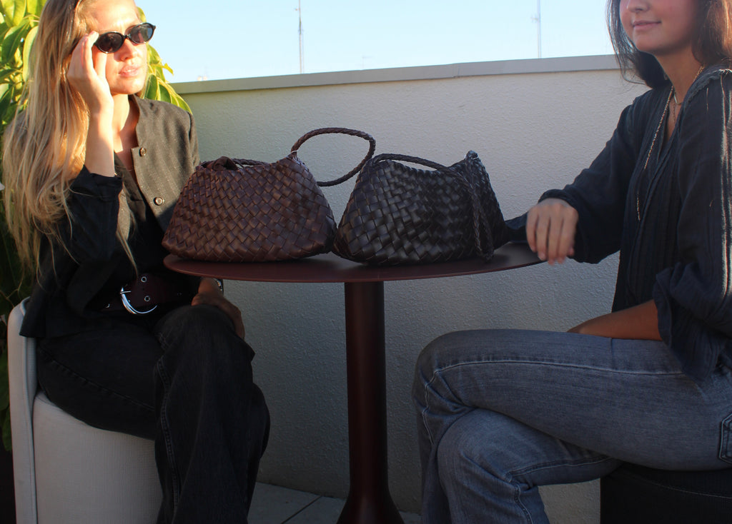 Bolso Oslo trenzado marrón