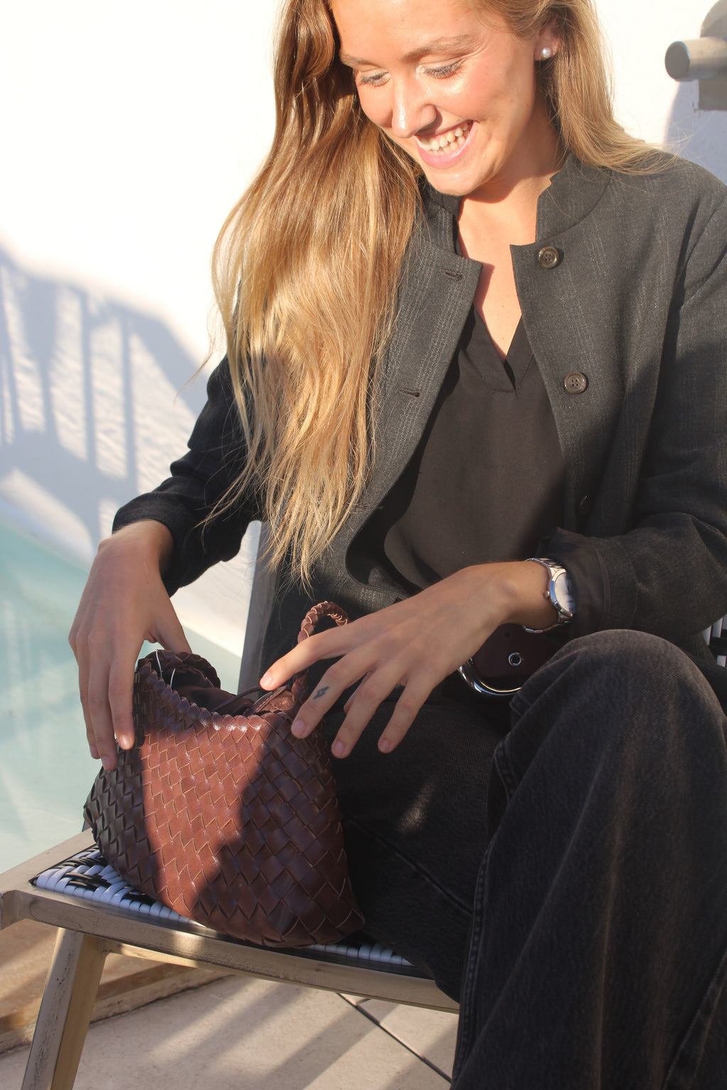 Bolsos Oslo trenzado moka